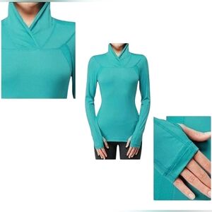 Lululemon Run Trail Tech Long Sleeve Oasis Green Size 6